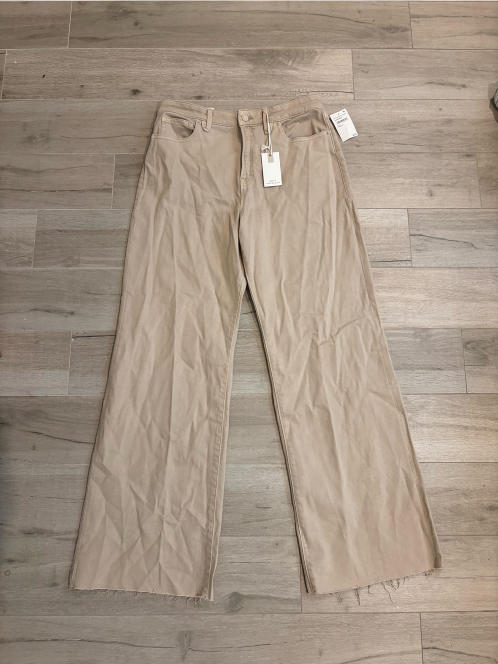 Good American Tan Good Ease Relaxed Jeans